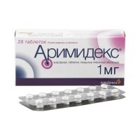 Аримидекс 1мг таблетки покрытые плёночной оболочкой №28 (ASTRAZENECA AB/ ЗИО-ЗДОРОВЬЕ ЗАО)
